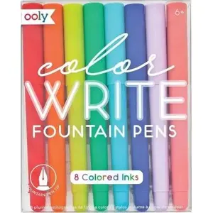 Fountain pens Kolorowe Baloniki Color write — set of 8 ink colors