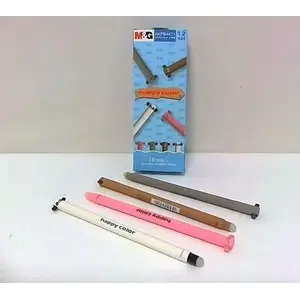 Ballpoint pen Happy Color removable blue Uszaki, pack of 12