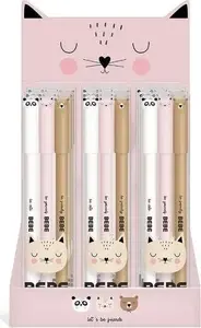 Erasable Rollerball Pen set INTERDRUK Friends Girl 3 pcs — erasable ink, refillable design