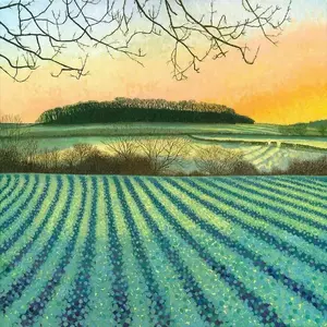 Greeting card with envelope Susan Entwistle AC10141 — Winter Sunrise design