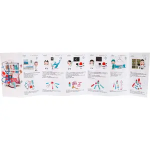Wooden Doctor Play Set for Children 3+ by 1dea.me — 30 Pieces with Educational Booklets and 'Brave Patient' Stickers