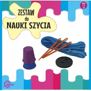 Sewing Learning Kit Abino ABINO model 465308 — beginner sewing set, tools and fabric pieces