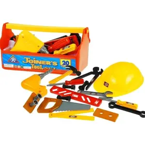 LEAN Sport Tool Set in a Case with Helmet for Kids, 20 Pieces
