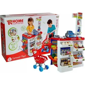 Игровой набор «Продуктовый рынок» с тележкой, кассой и сканером LEAN Sport (модель 7526)
