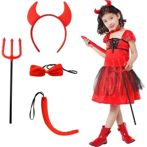 Kruzzel costume set — Devil outfit, 4 pieces, model S22140, size not specified