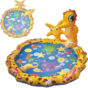 KIK inflatable children's splash pool with fountain and garden sprinkler 96×55 cm