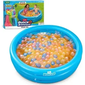 Water Balloon Set Zuru Bunch O Balloons Splash Pool with over 100 self-sealing water balloons for quick filling