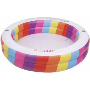 Inflatable Children’s Pool JiLong 2-Ring Rainbow 187 x 42.5 cm