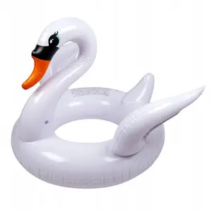 Inflatable Swan Ride-On Float SunClub model 35479, single-seat pool float