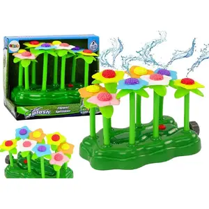 Водная садовая игрушка-распылитель фонтан для детей LEANToys 18037 с подсветкой в форме цветка