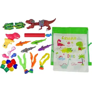 Набор игрушек для ныряния LEANToys Zestaw Zabawek Do Nurkowania Dinozaur — игрушки для бассейна и игр с маской