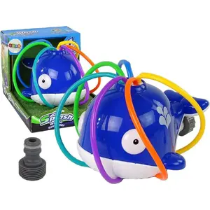 Водный фонтан «Кит» для сада LEANToys, модель 15706, синий