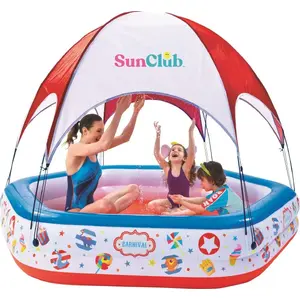 Inflatable Children's Pool JiLong 223×208×163 cm with Canopy Model 51124