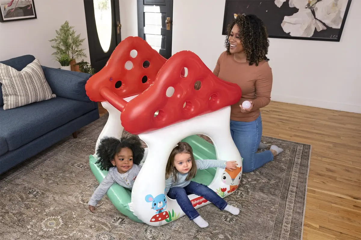 Piepūšams rotaļu centrs Bestway Fisher-Price Merry Mushroom Photo 14