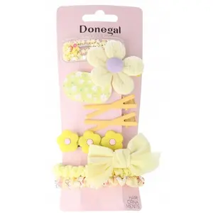 Hair ornament set Donegal Pastel, 9 pieces — assorted pastel hair accessories