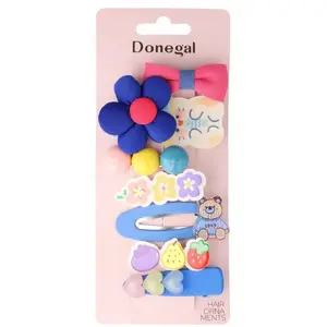 Набор украшений для волос Donegal Flower, 8 шт. — заколки и резинки