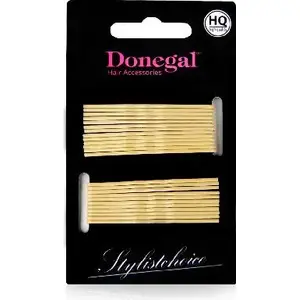 Шпильки для волос Donegal 5 см бежевые, 24 шт, модель 5092