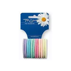 Резинки для волос TOP CHOICE Pastel, сварные, упаковка 12 шт.