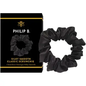 Резинка для волос Philip B Classic Black — эластичная тканевая скранчи, 1 шт.
