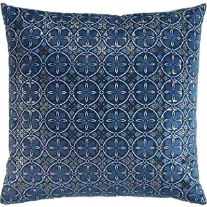 Velvet Cushion Cover Douceur d'Interieur JOAN 60 x 60 cm, art deco print
