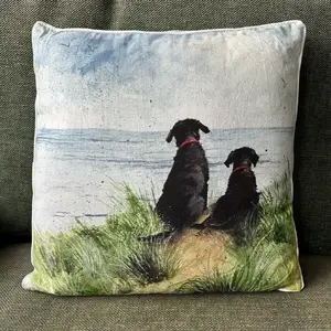 carbotex pillow CU57 — decorative cushion with dog motif (model CU57)