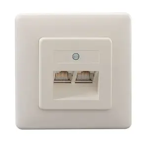 Розетка RJ-45 Rutenbeck 13010246, белая, RJ-45, 125 В, 1 A, IP20, 80×80×31 мм