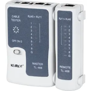 Cable Tester KEMOT TL-468 (NAR0167) for RJ45 and RJ11 connectors