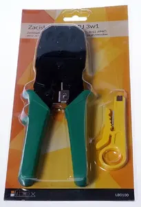 Crimping Tool LIBOX LB0100 for RJ11 RJ12 RJ45 Connectors with Cable Stripper