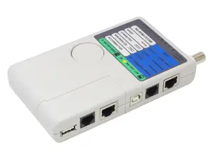 UTP/STP cable tester Alcasa GC-N0097 with BNC, RJ-11, RJ-45 and USB connectors, shielding/short/transmission tests