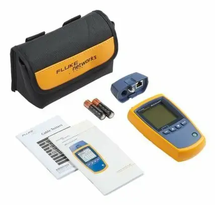 Тестер кабелей Fluke Networks MicroScanner² Blue/Yellow Photo 3