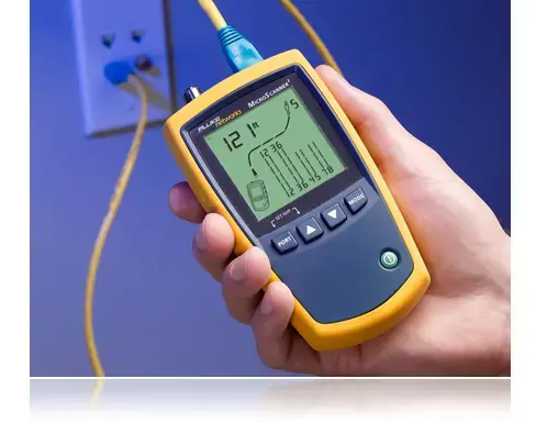 Тестер кабелей Fluke Networks MicroScanner² Blue/Yellow Photo 6