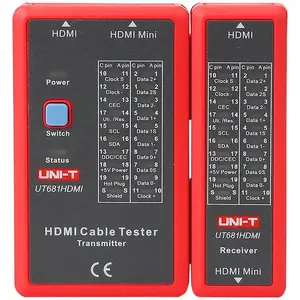HDMI kabelu testeris No name UT681HDMI — HDMI vadu savienojuma un pieslēgumu pārbaude