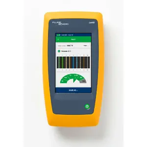 Twisted pair cable tester Fluke LIQ-100 with RJ-45/USB support, max length 305 m, 6400 mAh Li-Ion battery