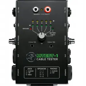 Audio cable tester Mackie MACKIE M TEST 1 by Mackie, compact tester for audio cables