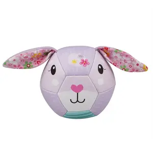 Toy ball TEKA Barbo Toys Bunny — soft round toy ball with bunny theme, suitable from 0.6 years