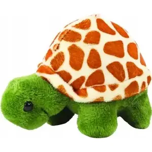 Plush Turtle Keychain LEANToys 10 cm Brown, soft toy accessory