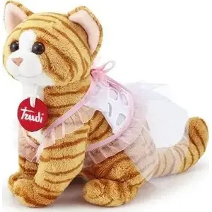 Plush Cat Toy Trudi TRUDI KOT in Pink Dress — Trudi model 006-29612