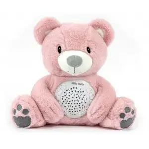 Plush Toy with Projector Milly Mally Milly Bear Pink, model 6390