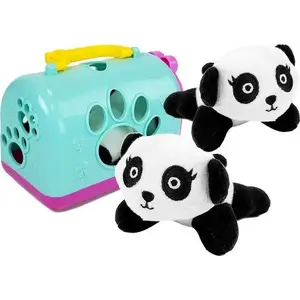 Soft toy LEANToys Mała Panda z Transporterem Maskotka plush panda with carrier