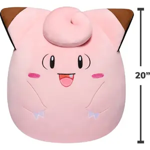 Мягкая игрушка Jazwares SQUISHMALLOWS Clefairy 50 см плюшевая коллекционная