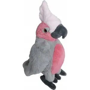 Мягкая игрушка Beppe Kakadu розовый, плюшевый какаду 33 см