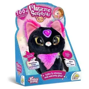 Interactive plush Cobi Magic Whispers SR-18606C - black kitten toy, voice-activated, soft stuffed animal