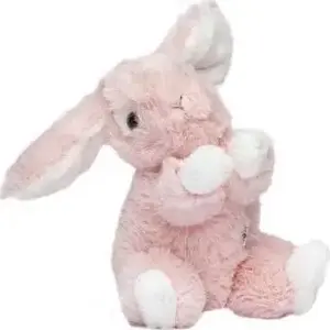 Plīša zaķis Molli Toys Królik 17 cm — rozā, mazs mīļākais rotaļlieta