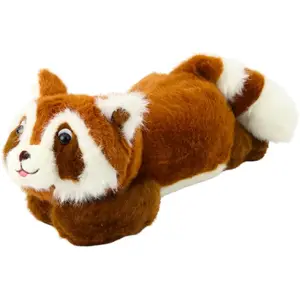 Plush Toy LEANToys Racoon Brown Lying 30 cm