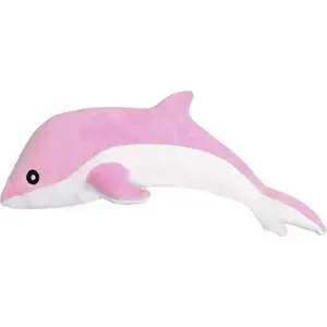 Plush dolphin toy LEANToys Maskotka 70 cm pink soft toy
