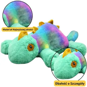 Plush Cuddly Toy Chameleon 45 cm, LEANToys