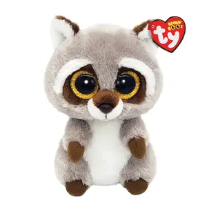 Soft toy raccoon ty Oakie model 36375 plush small collectible