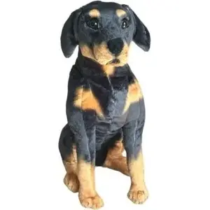Мягкая игрушка Dubi Rotweilleri siedzący 65cm — плюшевая собака 65 см