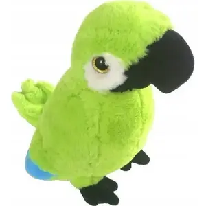 Mīkstā rotaļlieta Beppe — zaļš papagailis 30 cm, plīša putns (611870)
