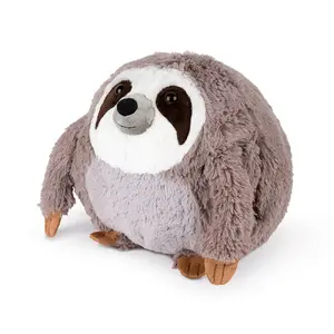 Decorative pillow DAY Cozy Noxxiez Sloth — plush cover, urethane foam filler, beige/grey/white